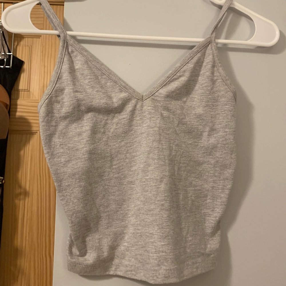 Grey crop top